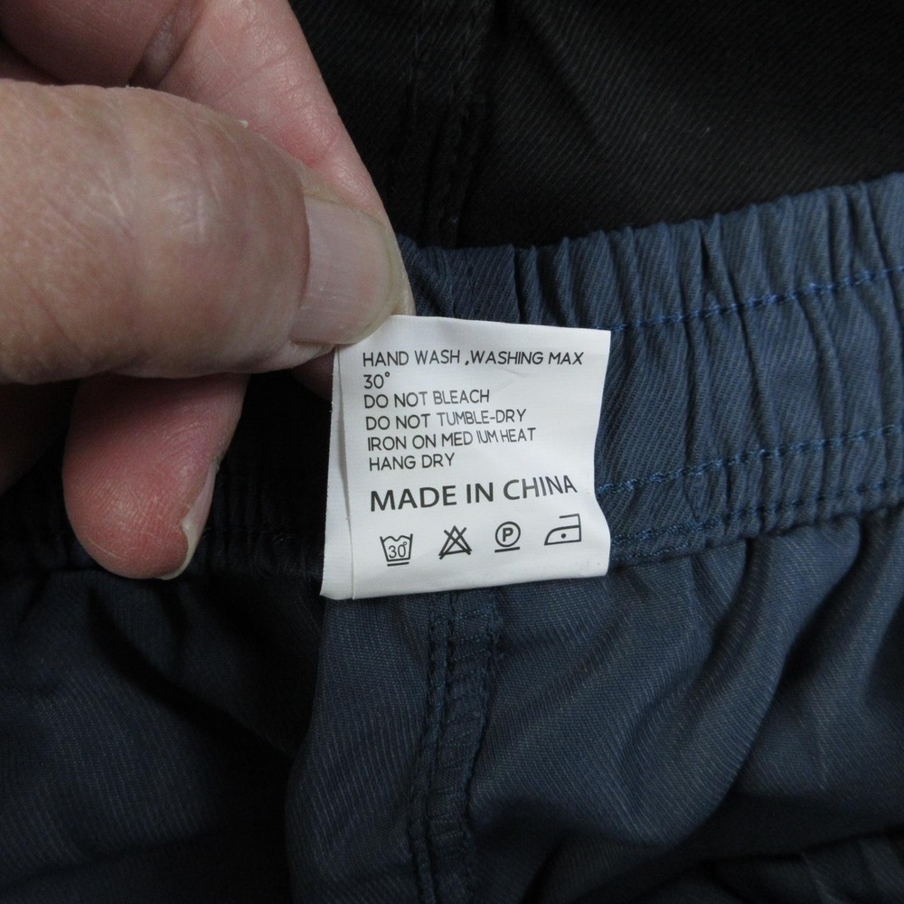 HKS By BORIS Shorts Mens XL 3 Pack Blue Gray Black Cargo Drawstring 29x9* NWOT - Picture 13 of 16